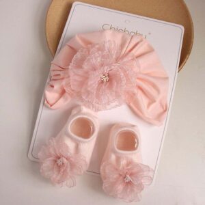 Baby girls bow toe and shoes set